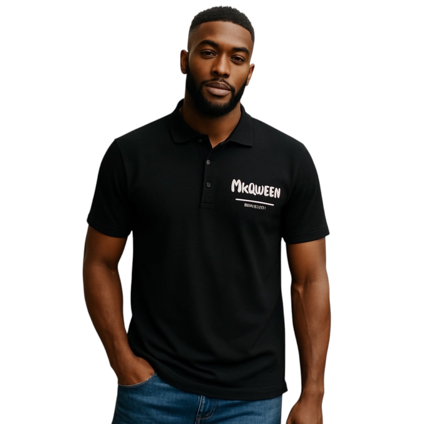 Polo Noir Alexander McQueen - Élégance et Sobriété