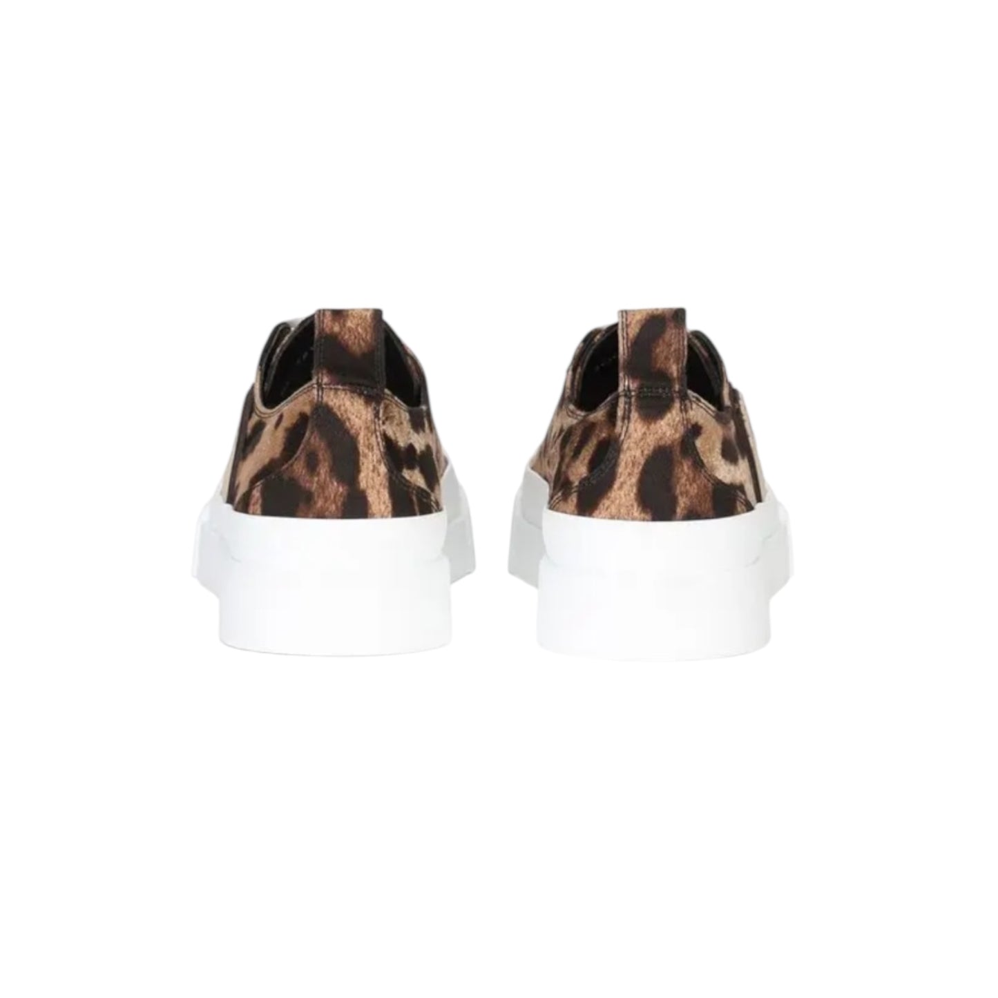 DOLCE & GABBANA 
Leopard-Print Lace-Up Sneakers