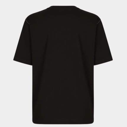 Tee shirt dolce gabbana homme noir coupe ajustée col rond coton premium italien