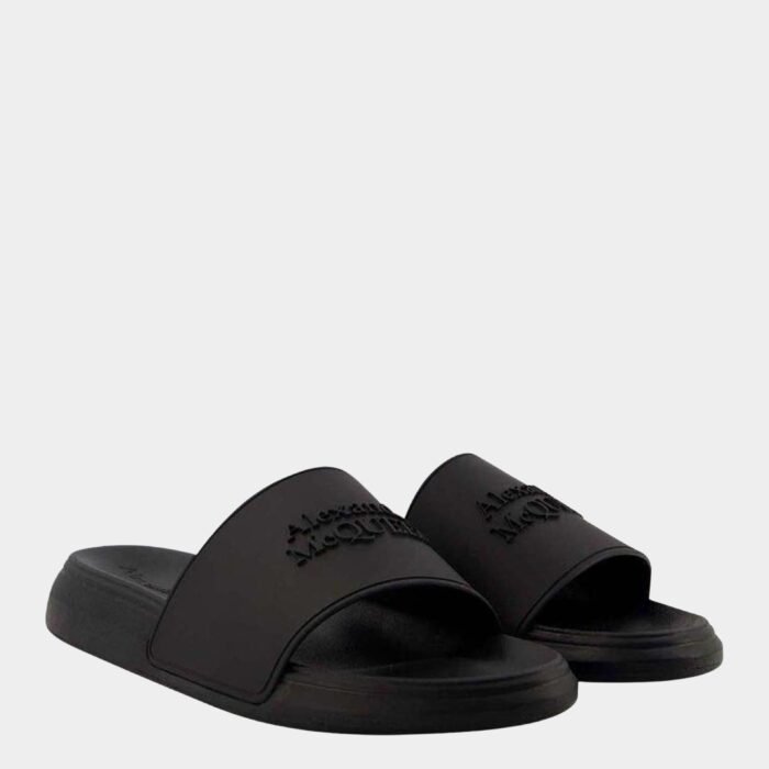 Claquettes Alexander McQueen - Style Minimaliste et Confort Luxe – Image 2