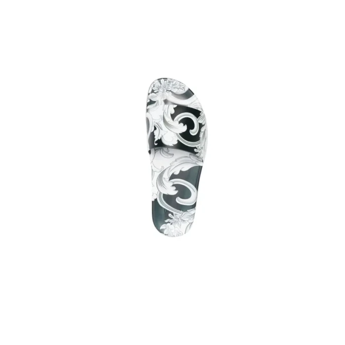Claquettes pour hommes noir/blanc Versace – Style Iconique – Image 2