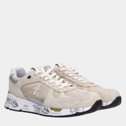 Baskets homme Premiata semelle caoutchouc lacets ajustement classique