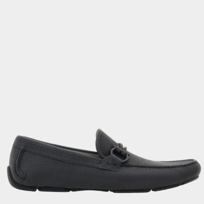 Mocassins en cuir noir Ferragamo – Sobriété Élégante – Image 1