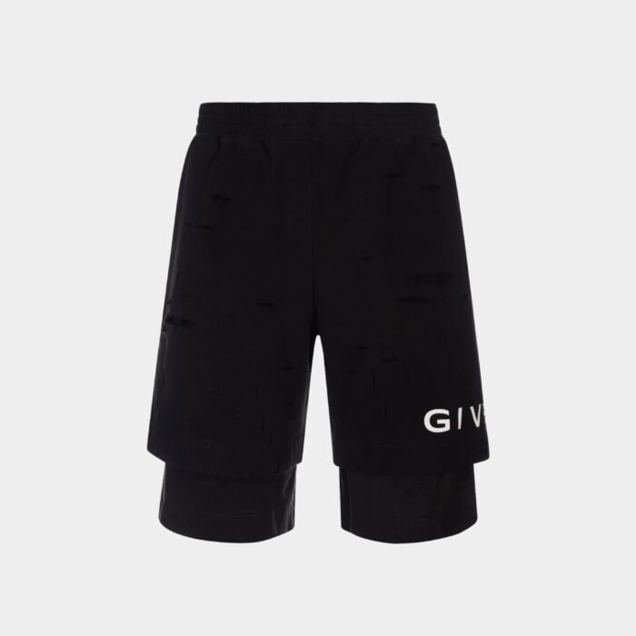 Givenchi short de sport à logo imprimé Élégance Décontractée – Image 1