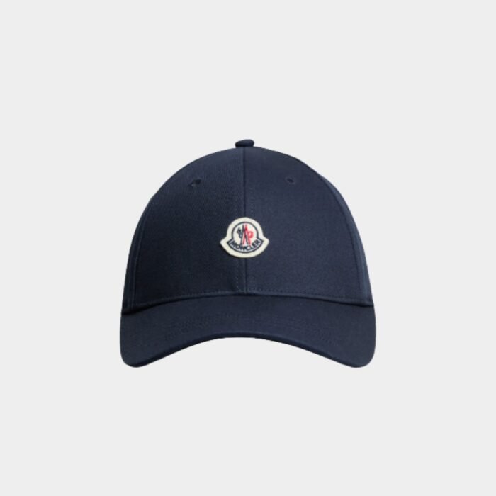MONCLER Casquette brodée en coton – Image 1