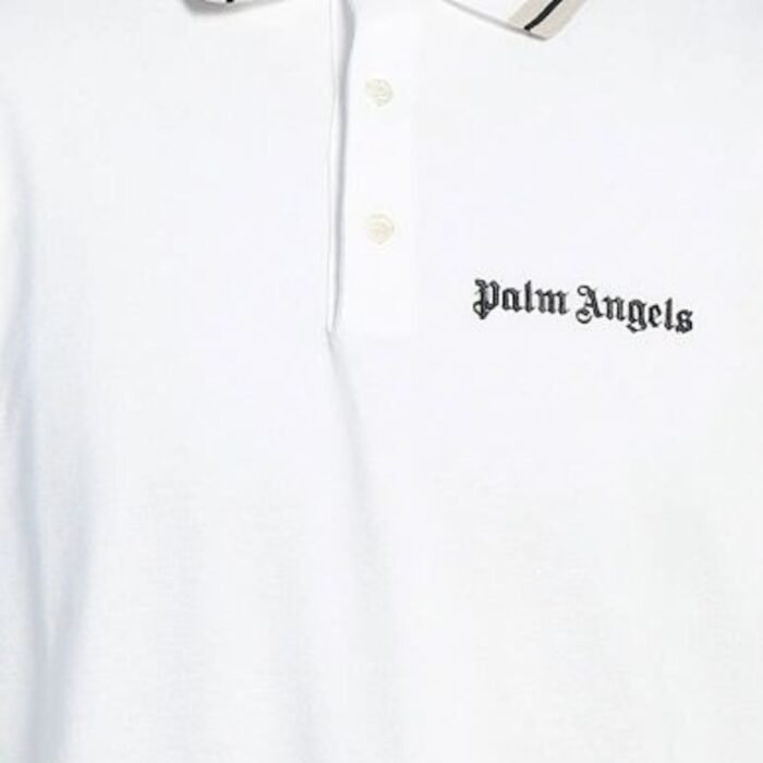 Polo Palm Angels — Coton Blanc – Image 3