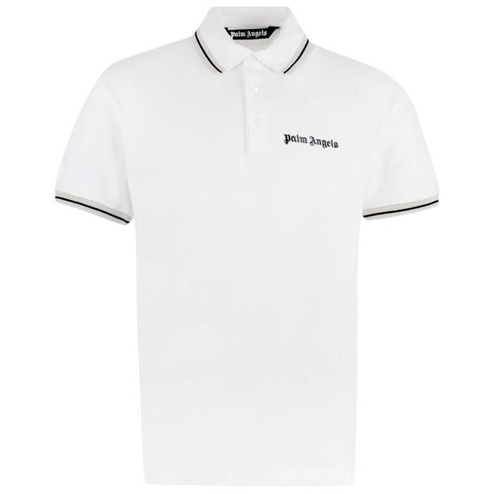 Polo Palm Angels — Coton Blanc – Image 1