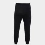 Versace Pantalon de jogging noir en coton à taille élastiquée avec logo imprimé – Image 2