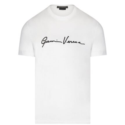 T-shirt Versace GV Signature - Élégance Minimaliste et Glamour