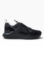Baskets Burberry Sean Homme - Textile et Cuir Noir