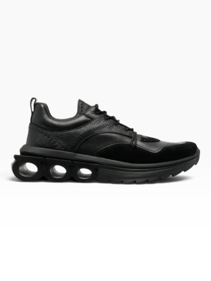 Baskets Ferragamo Noires en Cuir - Sneakers Luxe Homme