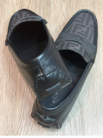 Mocassins Fendi Homme Noir - Design Jacquard Logo – Image 4