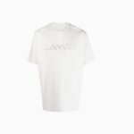 Lanvin t-shirt en coton à logo brodé Élégance Absolue – Image 3