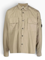 Chemise Homme Cp Company Beige Coton - Détails Lentille