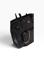 Sac Fourre-tout Gucci en Cuir Noir - Motif Gg Étoiles – Image 2