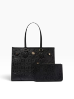 Sac Fourre-tout Gucci en Cuir Noir - Motif Gg Étoiles – Image 3