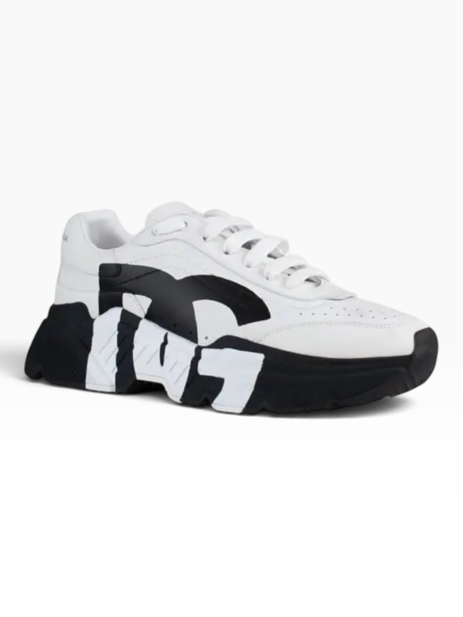 img_1087-photoroom Basket Dolce Gabbana Homme Daymaster Cuir Blanc – Image 1