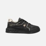 Baskets Valentino Garavani homme cuir métallique avec clous signature pointure 45