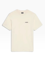 T-shirt Jacquemus À Patch Logo Beige - Homme Premium