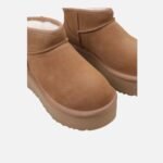 Bottines UGG mini plateforme chestnut portées style casual moderne