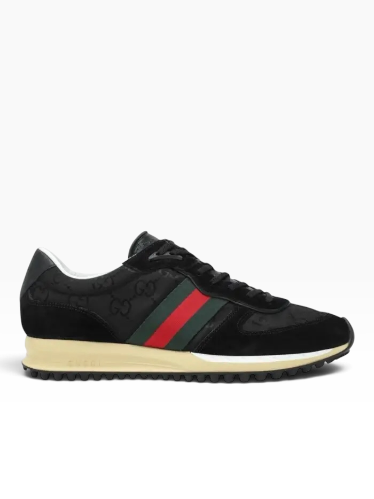 img_0649-photoroom Baskets Gucci Re-motion Tissu Gg Noir Homme - 650€ – Image 1