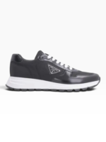 Prada Baskets Homme Cuir Noir - Nylon Technique