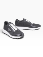 Prada Baskets Homme Cuir Noir - Nylon Technique – Image 3