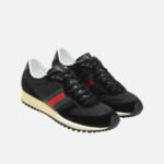 Sneakers Gucci homme noires motif GG logo 3D languette premium