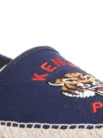 Espadrille KENZO homme bleu motif tigre vue profil taille 44