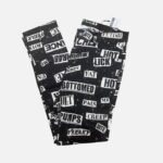 Moschino jean slim taille haute Safety Print détail imprimé lettres et épingles - Outlyx