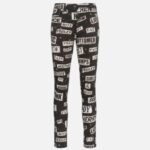 Jean Moschino Couture Safety Print noir homme avec imprimé épingles à nourrice - Outlyx