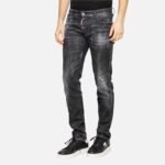 Jeans DSQUARED2 homme gris détails finitions authentiques italiennes premium
