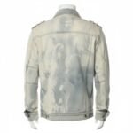 Balmain veste jean homme coton premium doublure tissée finitions haute couture luxe