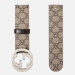 Ceinture avec boucle GG enlacés