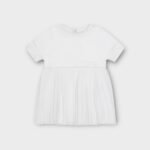 ROBE AVEC HAUT EN JERSEY ET JUPE PLISSÉE POUR BÉBÉ