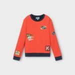 KENZO KIDS

SWEAT-SHIRT EN COTON ROUGE ET BLEU POUR GARÇONS ADOS – Image 2